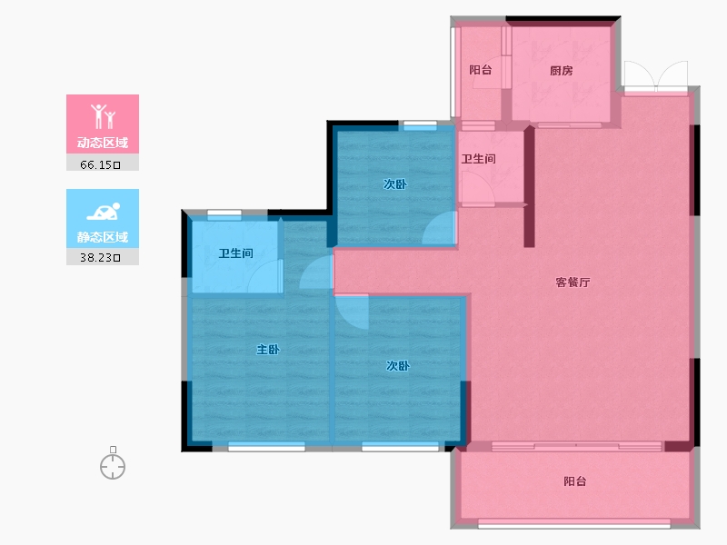 四川省-成都市-中铁卓越时代城-94.40-户型库-动静分区