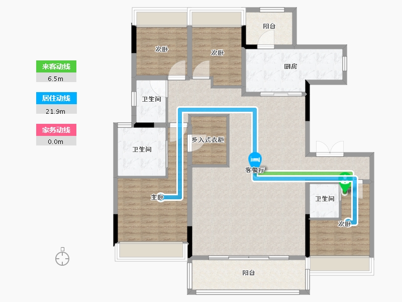 四川省-成都市-悦湖菁领汇-148.40-户型库-动静线