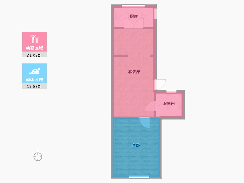 天津-天津市-新华东里-44.80-户型库-动静分区