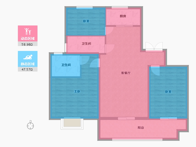 河北省-邯郸市-如意和园-95.93-户型库-动静分区