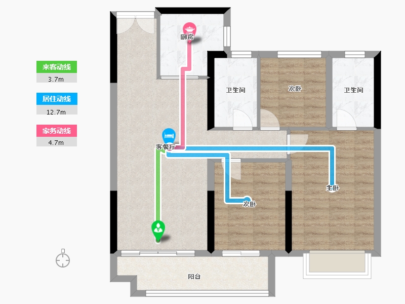 江西省-上饶市-嘉福未来城-83.17-户型库-动静线