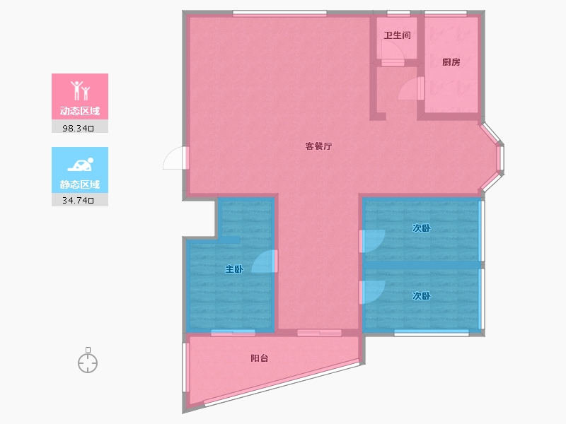 湖南省-长沙市-银力家园-120.00-户型库-动静分区