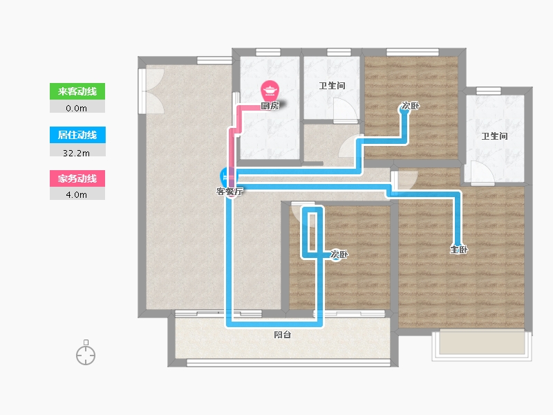 江苏省-宿迁市-湾河御景小区-108.28-户型库-动静线