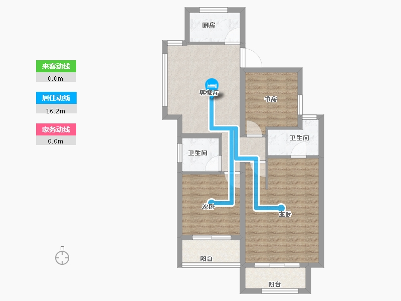 浙江省-杭州市-才泊嘉院（人才共有产权）-73.54-户型库-动静线