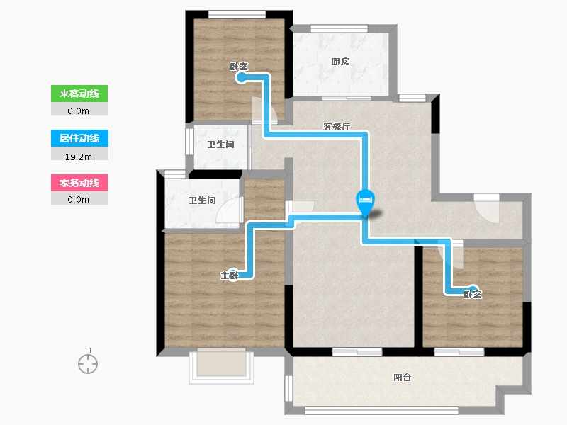 河南省-新乡市-原阳碧桂园-97.60-户型库-动静线