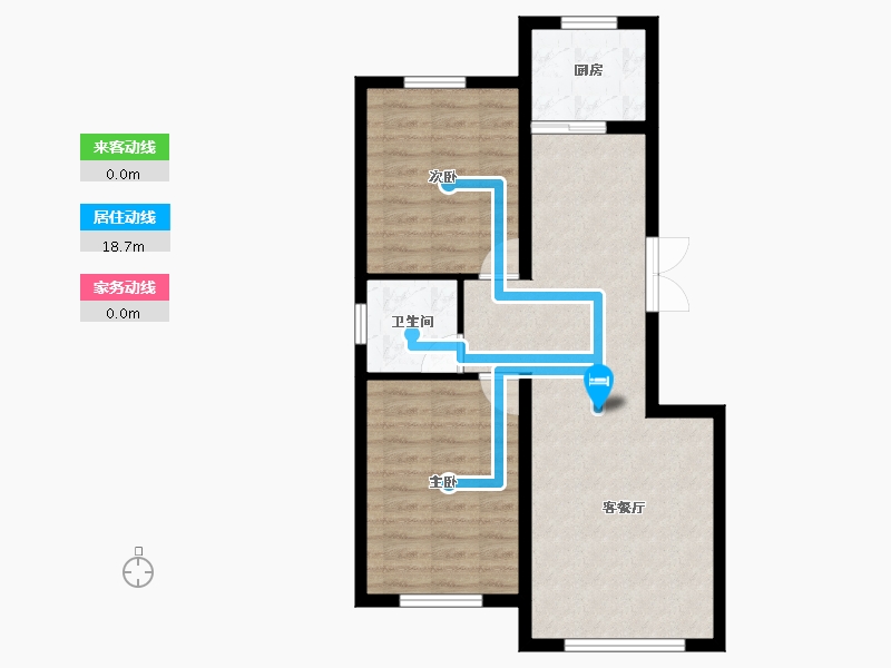 内蒙古自治区-鄂尔多斯市-蒙欣·康和馨港-65.38-户型库-动静线