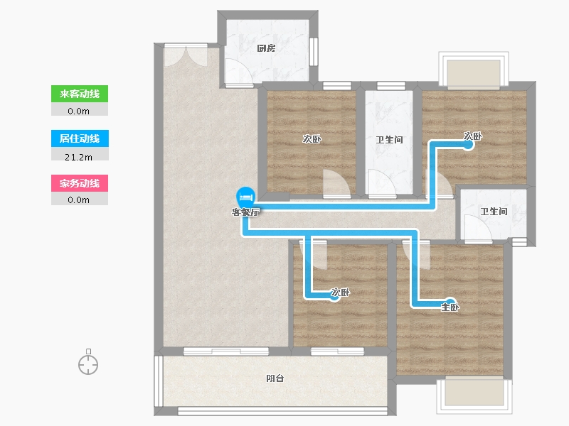 江西省-赣州市-江茂凤凰城-93.29-户型库-动静线