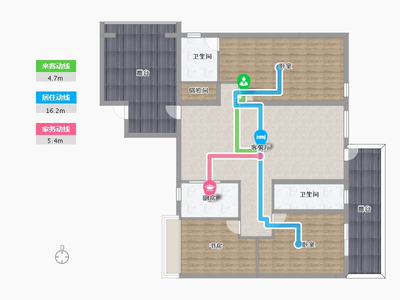 四川省-成都市-香颂湖国际社区-157.96-户型库-动静线