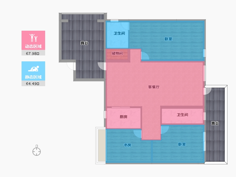 四川省-成都市-香颂湖国际社区-157.96-户型库-动静分区