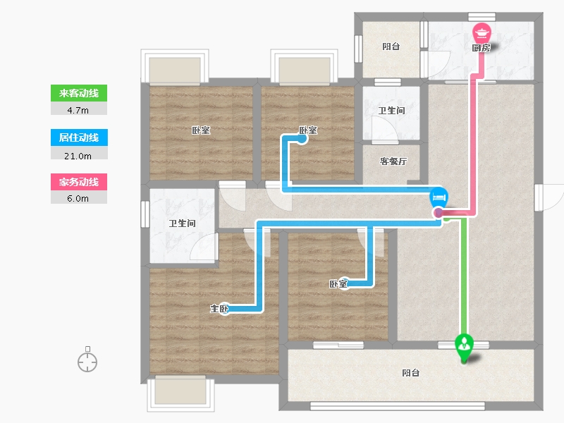 广西壮族自治区-北海市-玫瑰城央府-108.29-户型库-动静线