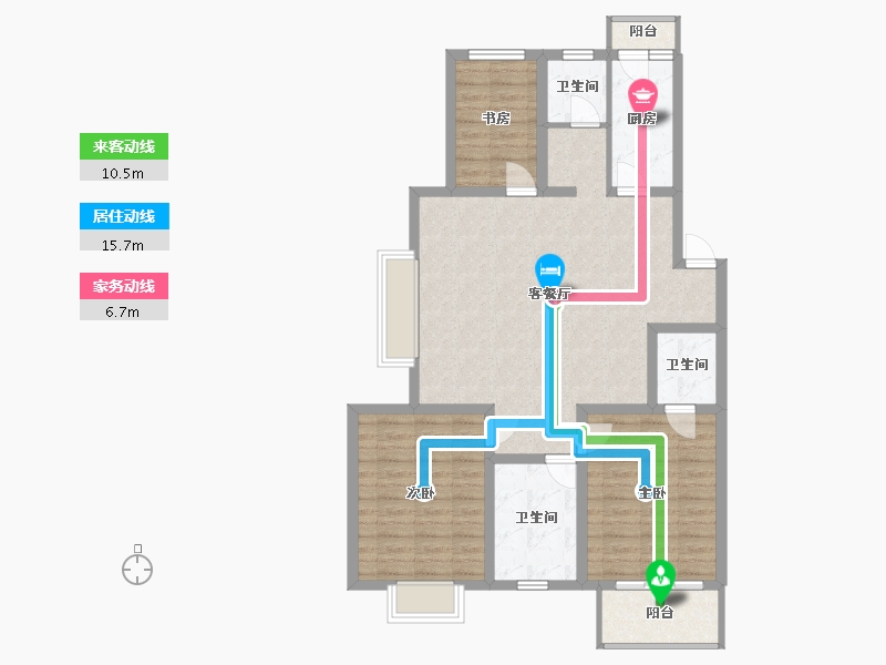 江苏省-南京市-胜利村100号-112.00-户型库-动静线