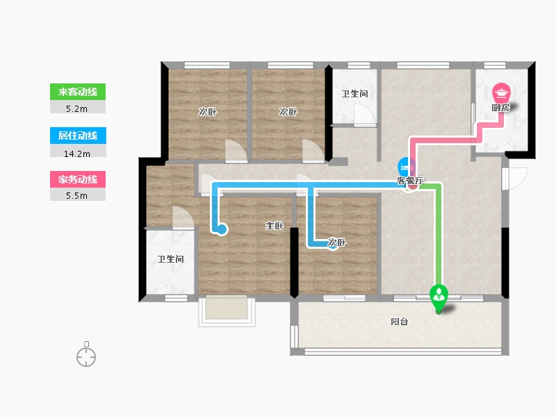 福建省-泉州市-世茂云著-99.00-户型库-动静线