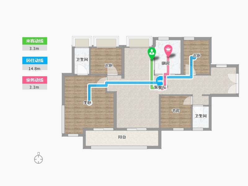 广东省-佛山市-保利天汇悦府-112.80-户型库-动静线