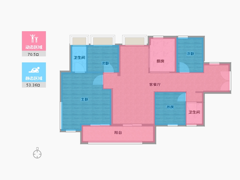 广东省-佛山市-保利天汇悦府-112.80-户型库-动静分区