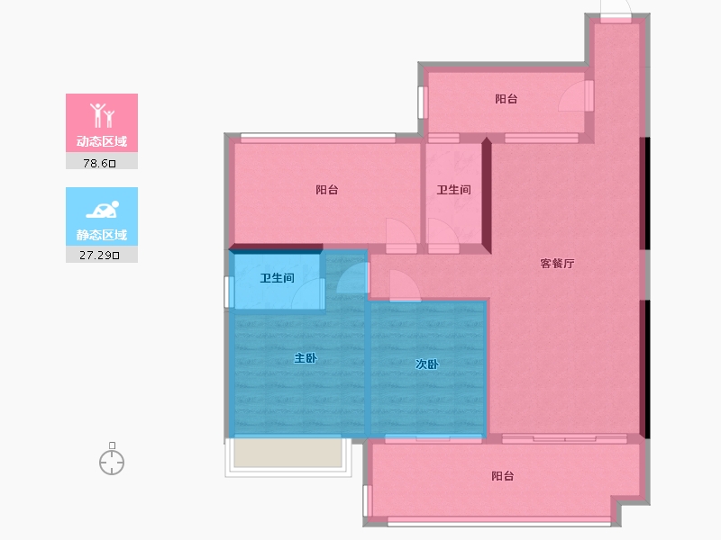 广西壮族自治区-河池市-豪门时代-121.75-户型库-动静分区