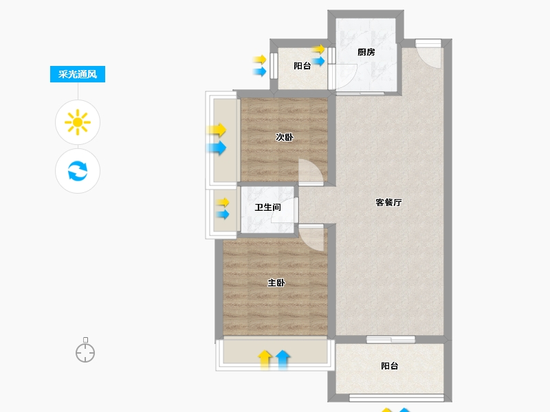 广西壮族自治区-桂林市-绿涛公园里-81.12-户型库-采光通风