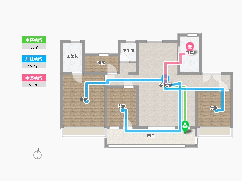 山东省-济宁市-常青府-123.20-户型库-动静线