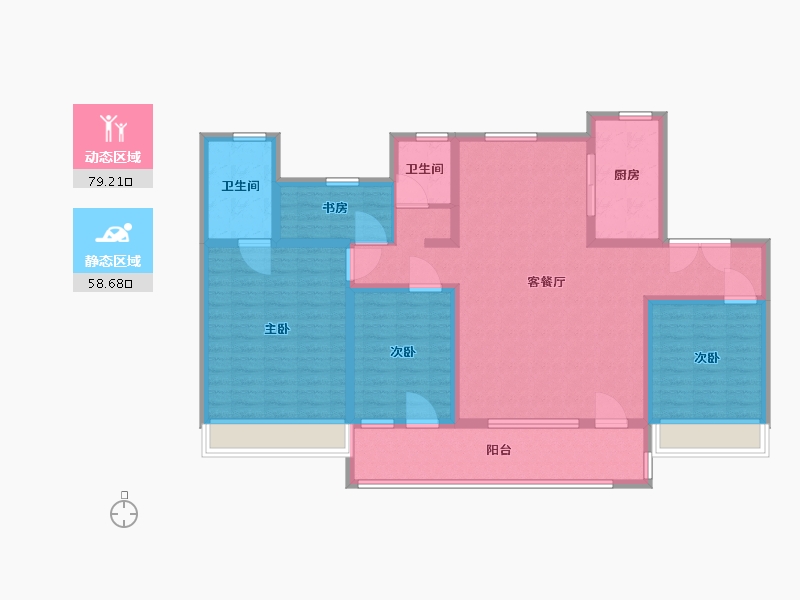 山东省-济宁市-常青府-123.20-户型库-动静分区