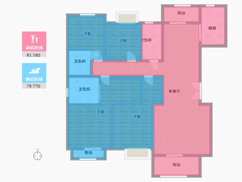 贵州省-遵义市-思州壹品-146.87-户型库-动静分区