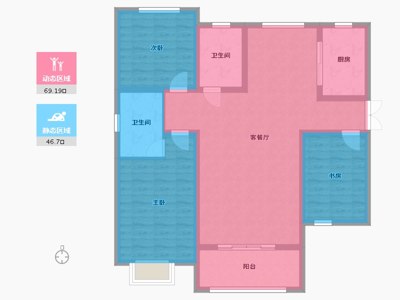 河北省-邢台市-正德兰庭-104.00-户型库-动静分区