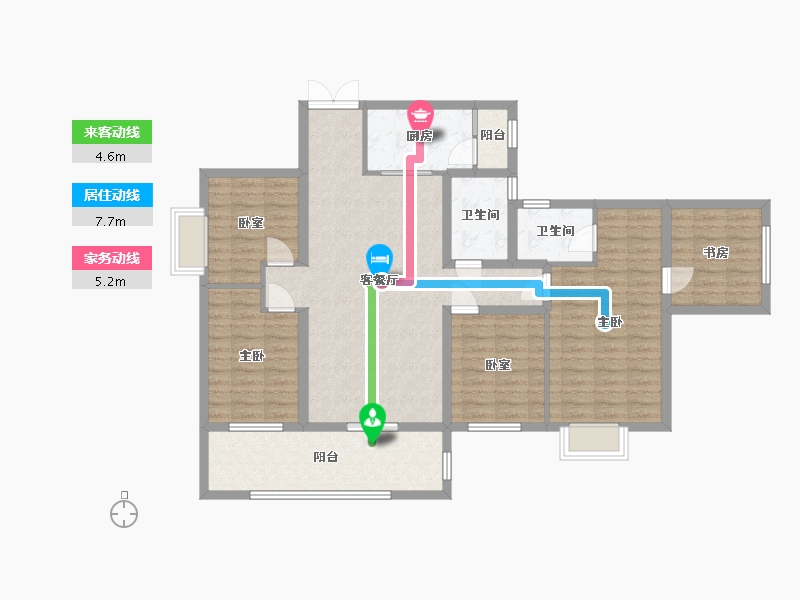 广西壮族自治区-南宁市-霖峰壹号-115.20-户型库-动静线