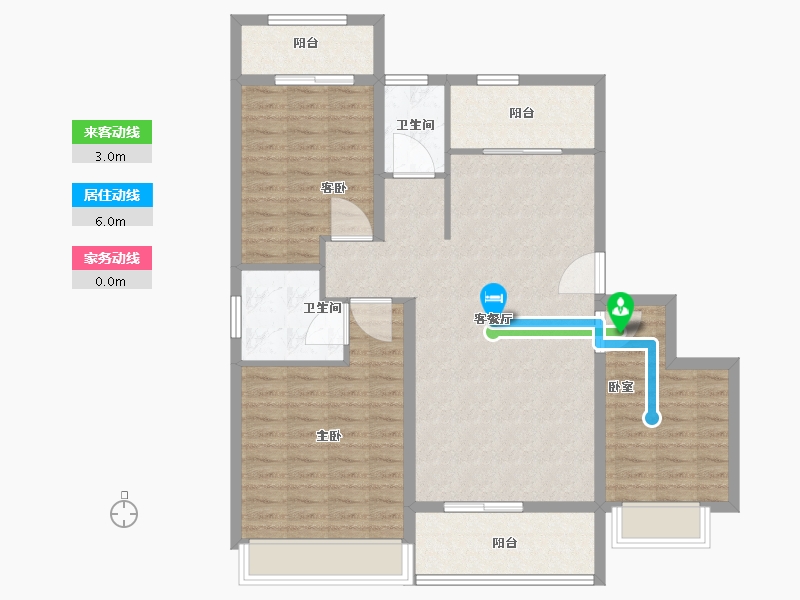 河南省-信阳市-怡和书香苑5期-105.00-户型库-动静线