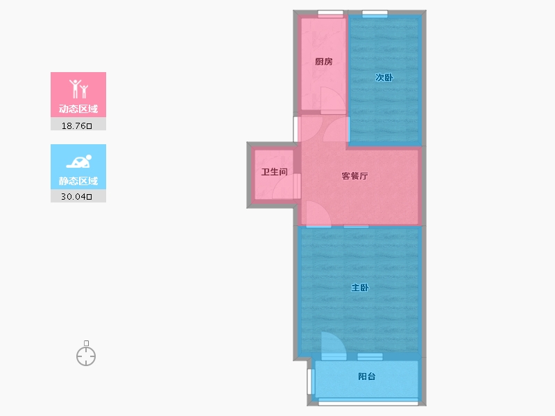 北京-北京市-里仁街6号院-42.00-户型库-动静分区