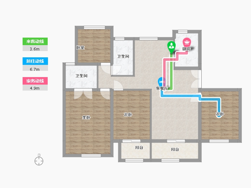 江苏省-扬州市-瘦西湖花园-114.40-户型库-动静线