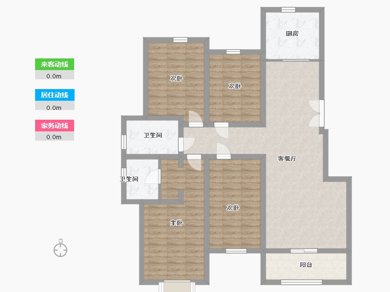 河南省-郑州市-坞罗社区-112.00-户型库-动静线