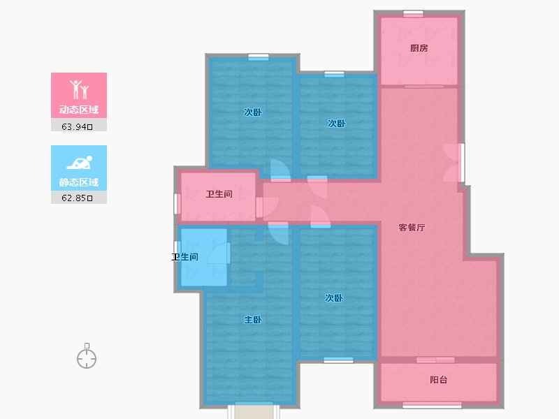 河南省-郑州市-坞罗社区-112.00-户型库-动静分区