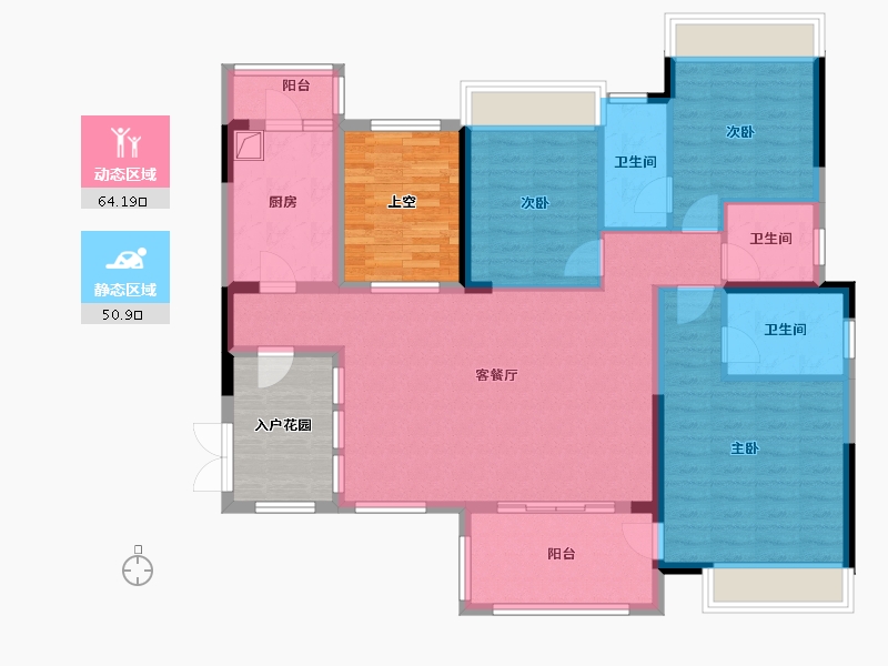 河北省-邢台市-79号院-118.40-户型库-动静分区