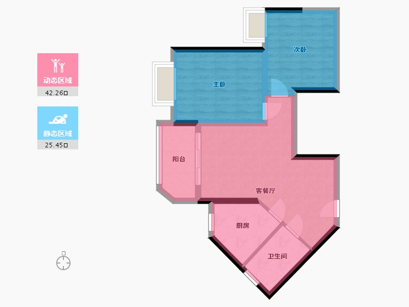 广西壮族自治区-柳州市-恒大御府-64.80-户型库-动静分区