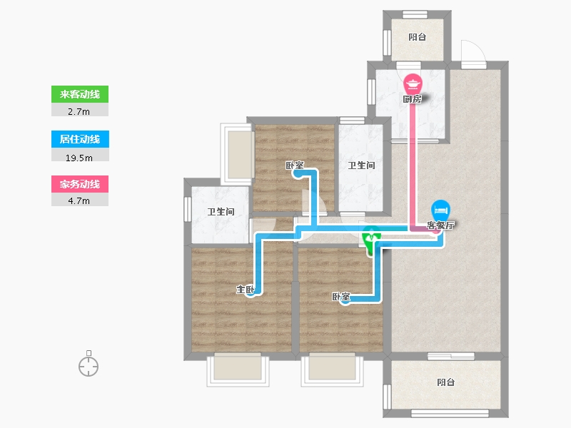 广东省-珠海市-方圆月岛首府-79.20-户型库-动静线