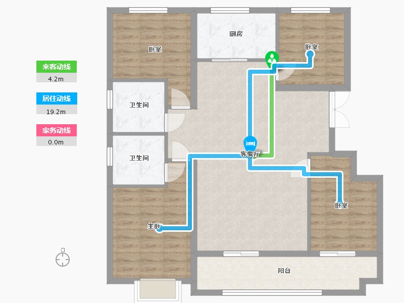 山东省-潍坊市-凤栖桃源-114.24-户型库-动静线