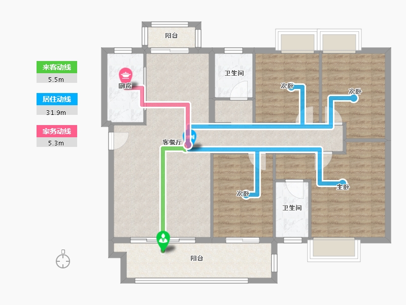 江西省-赣州市-家和新城-115.00-户型库-动静线