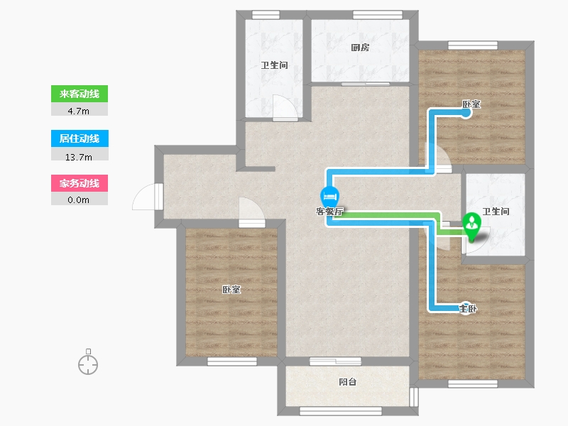 河北省-邢台市-星城国际-92.00-户型库-动静线