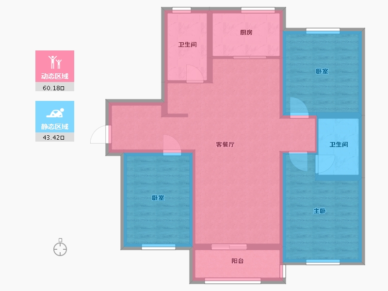 河北省-邢台市-星城国际-92.00-户型库-动静分区