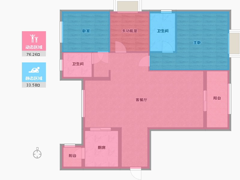 安徽省-淮北市-恒大悦府-99.20-户型库-动静分区