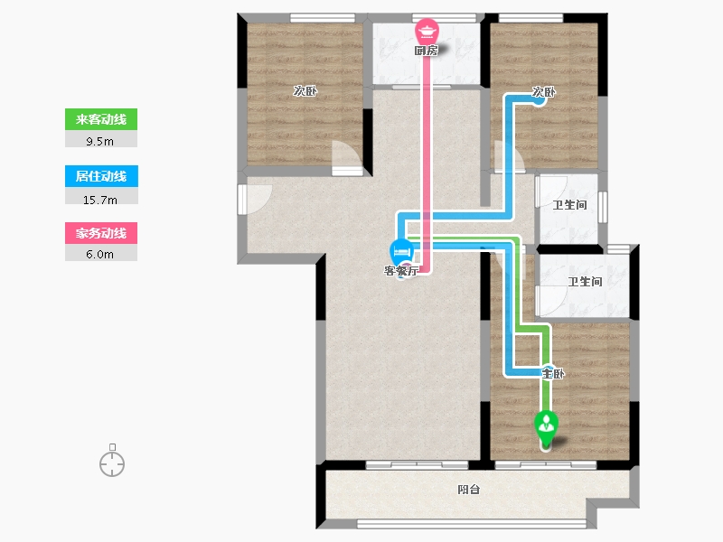 山西省-忻州市-华悦一号-103.20-户型库-动静线