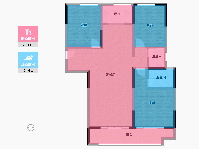 山西省-忻州市-华悦一号-103.20-户型库-动静分区