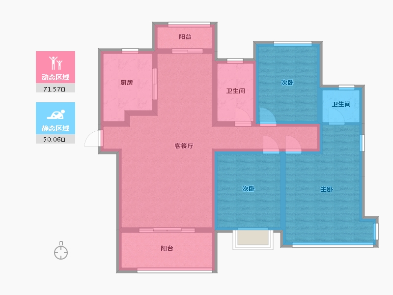 河南省-南阳市-财富新城-108.00-户型库-动静分区