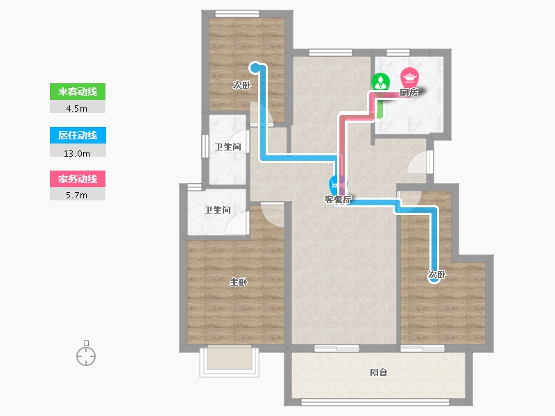 浙江省-台州市-玖悦府-108.00-户型库-动静线