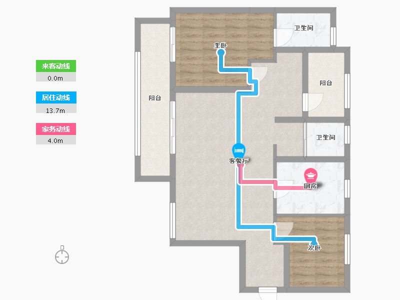 湖南省-长沙市-中建 钰和城-83.00-户型库-动静线