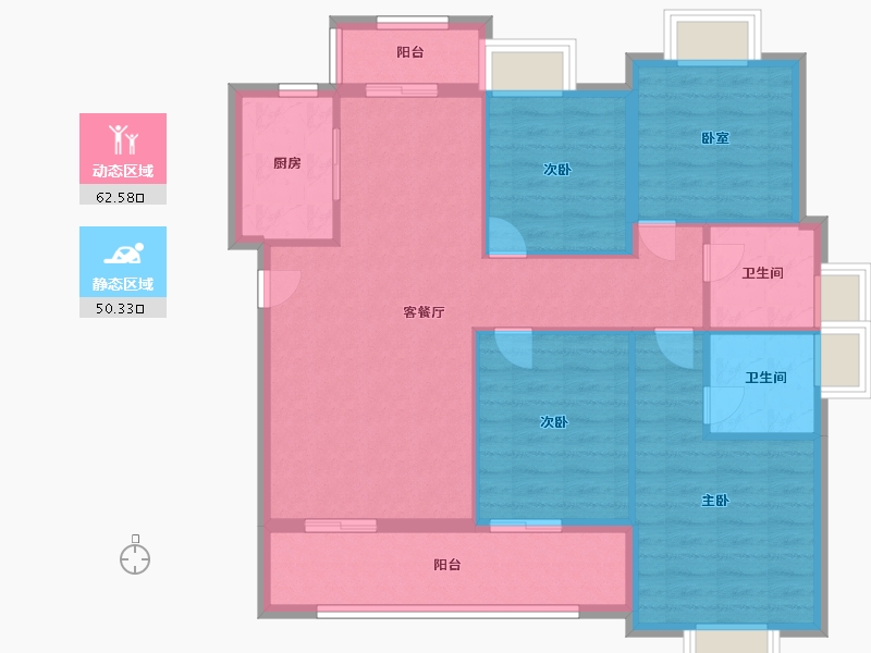 福建省-泉州市-永春县鼎盛城上城-102.00-户型库-动静分区