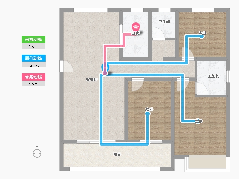 山东省-临沂市-东方华府-96.00-户型库-动静线