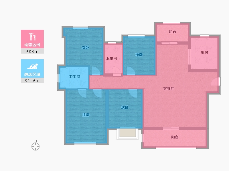 福建省-泉州市-建发和著-106.00-户型库-动静分区