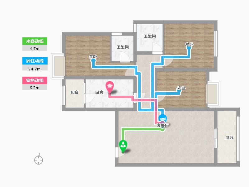 贵州省-贵阳市-广大城-90.40-户型库-动静线