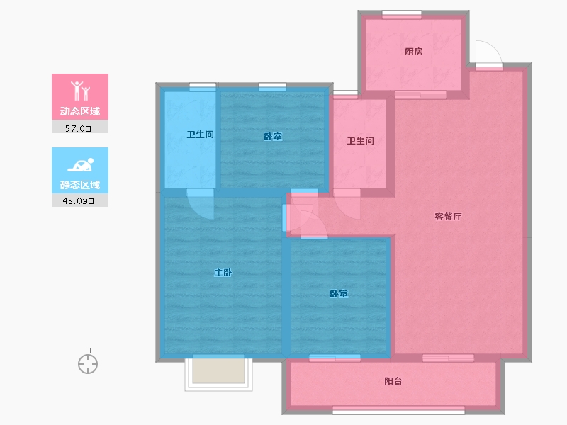 山东省-德州市-金山郡府-100.00-户型库-动静分区