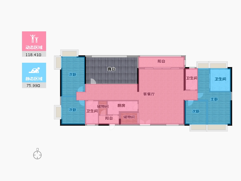 广东省-江门市-五邑蒲葵别墅-209.85-户型库-动静分区