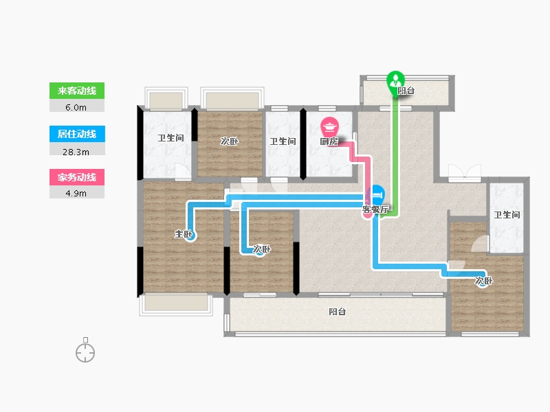 江苏省-苏州市-金狮苑-157.00-户型库-动静线